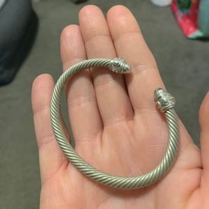 David Yurman Aluminum Cable Bracelet in Celadon